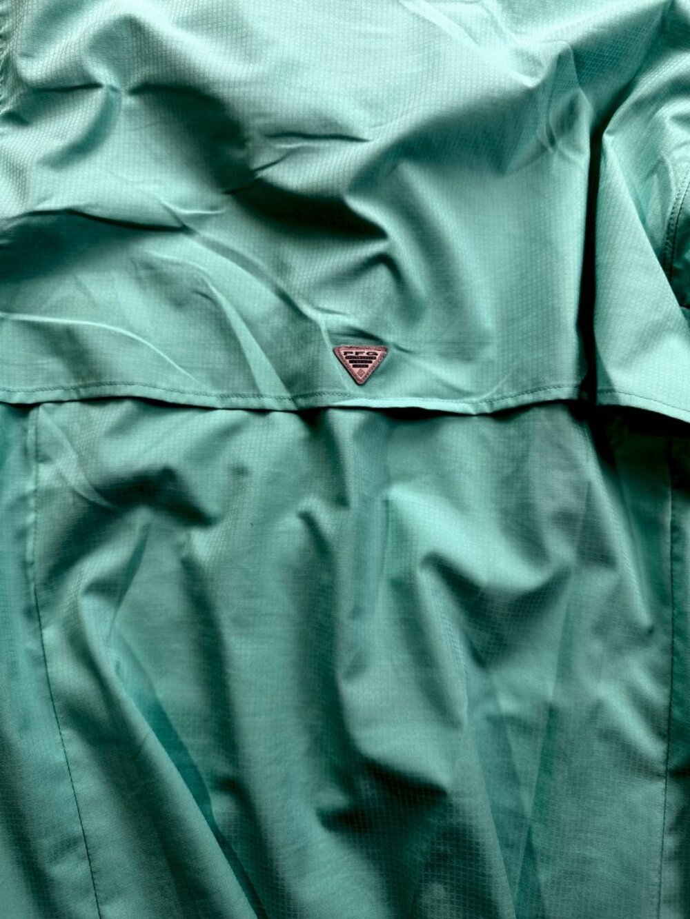 Columbia PFG Womens 2X Teal Long Sleeve Fishing Shirt Button Up Plus - Picture 8 of 8